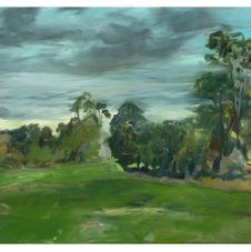 18 Allen St, Acland 2016, Oil on Canvass 40 x 50 cm